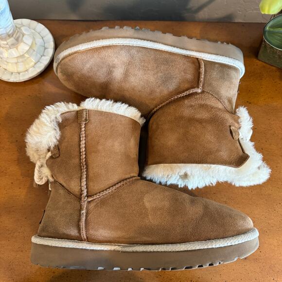 UGG Australia Classic Short Chestnut Shearling Boots – Size 10 US / 41 EU - Picture 4 of 8
